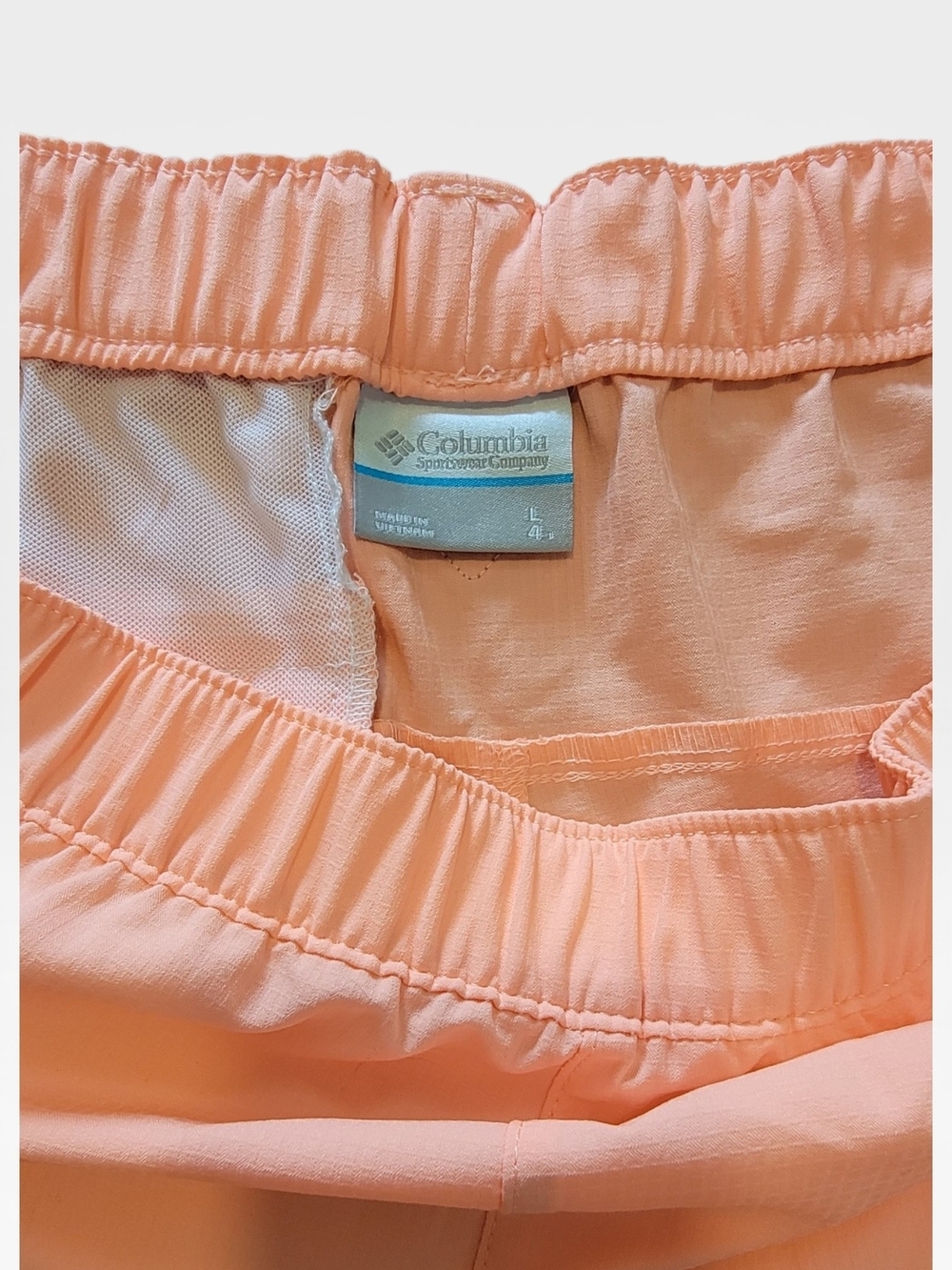 Columbia Women's Light Peach Athletic Shorts - Picture 5 of 6